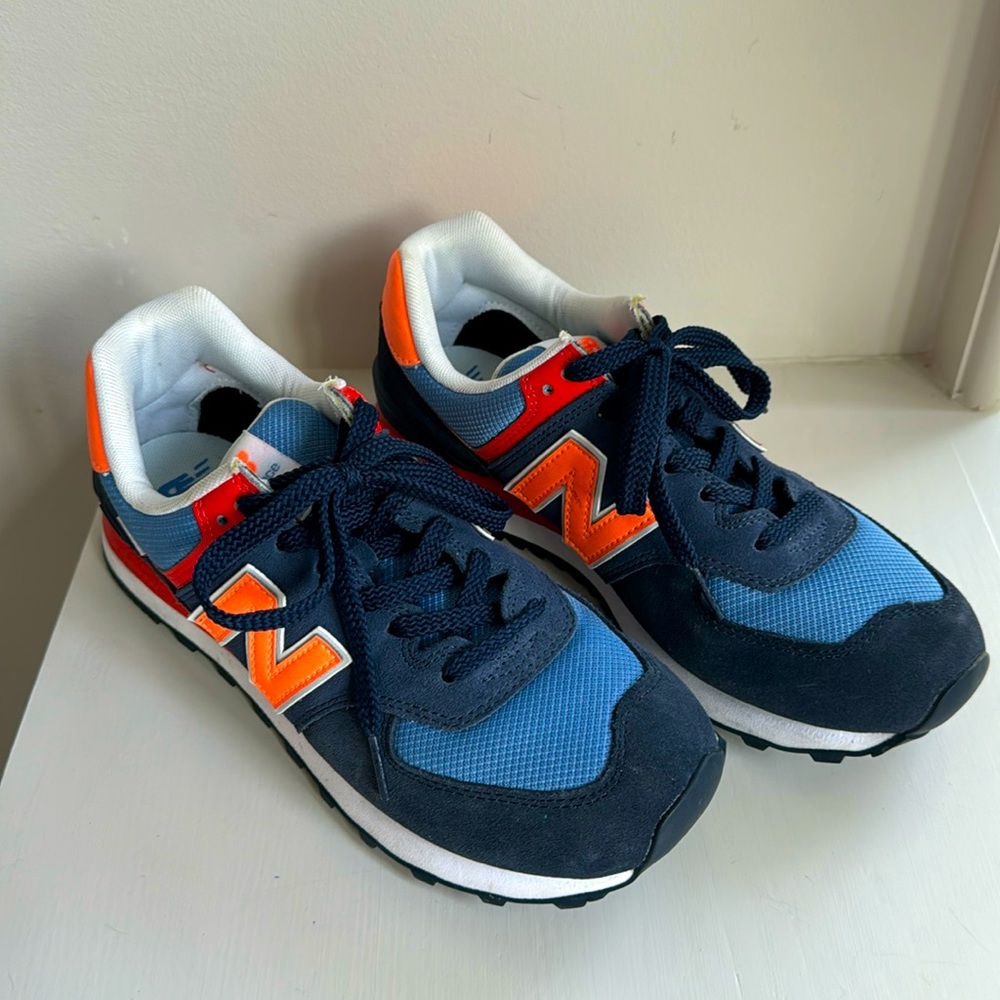 New Balance Blue and Orange Athletic Shoes